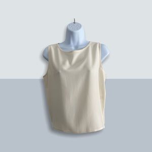 Eileen fisher cream ivory top size M